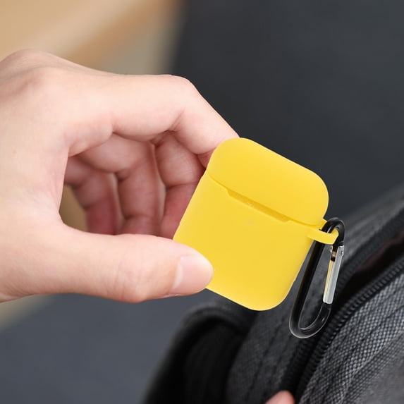 Alasum 2Pcs Yellow Wireless Earphone Carrying Case Stylish Protective ...