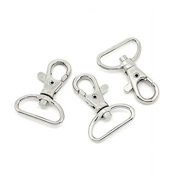 Alasum 30 Pack Zinc Alloy 360 Degree Swivel Trigger Hooks, Size 11 Clips for Keychains, Lanyards, Bags, Crafts, Hardware