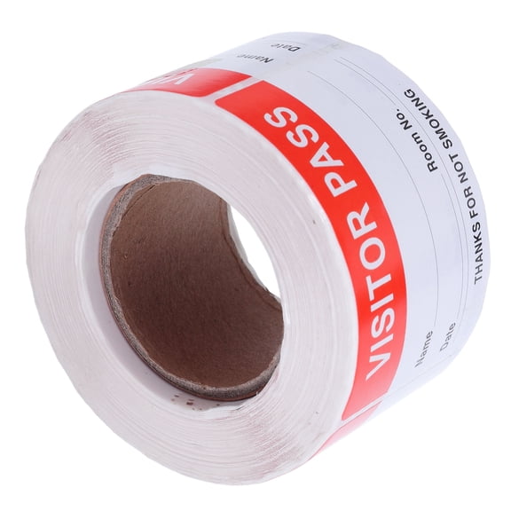 Alasum Self Stick Visitor Labels Red for Office Efficient Checkin 300Pcs
