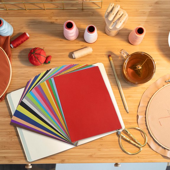 Alasum 300pcs Assorted Color Decorative Craft Paper for Beginners Scrapbooking and Creative Projects