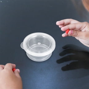Alasum 30Pcs Round Clear Plastic Storage Boxes Durable Organizer for Small Items