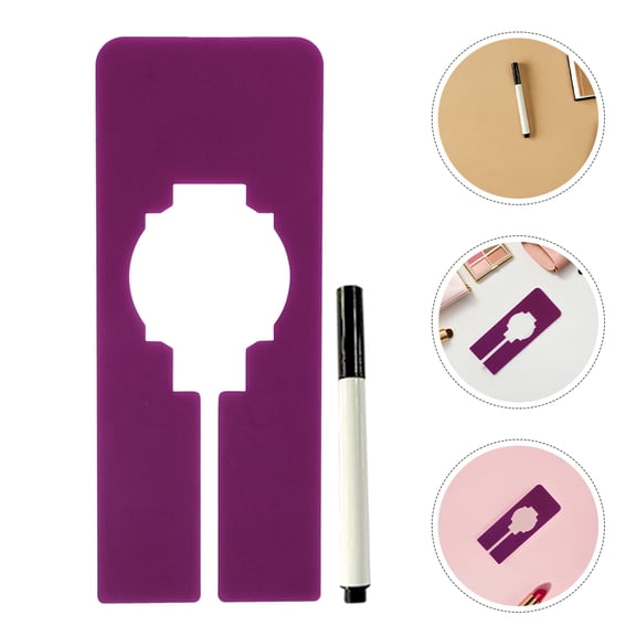 Alasum Blank Plastic Tags Purple Versatile Usage Closet Organizer for Home 30Pcs