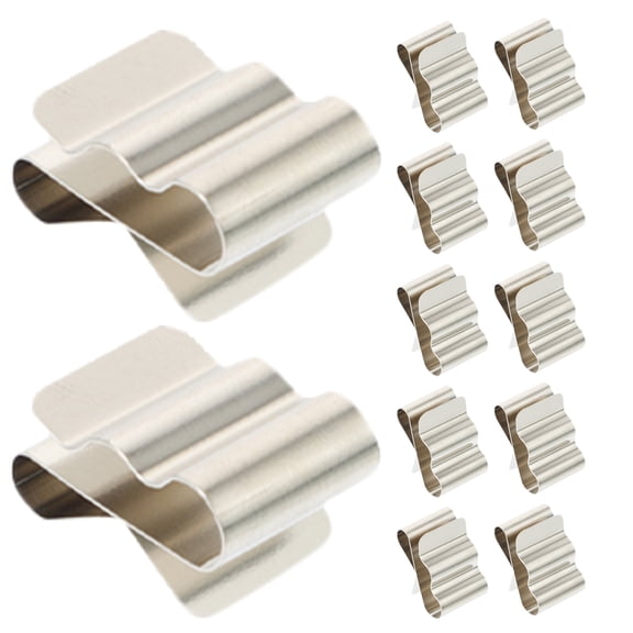 Alasum 30Pcs Trailer Frame Wire Clamp Plated Silver Metal Wire Clips for Secure Cable Management