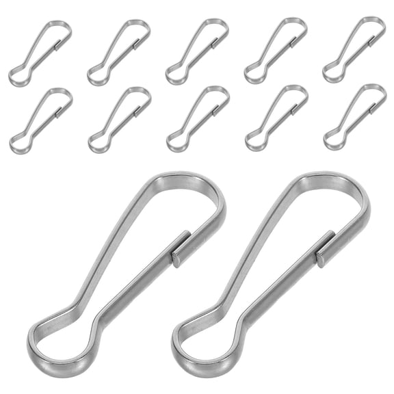 Alasum 30pcs Flag Pole Clamp Mount Stainless Steel Clips Secure Attachment for Garden