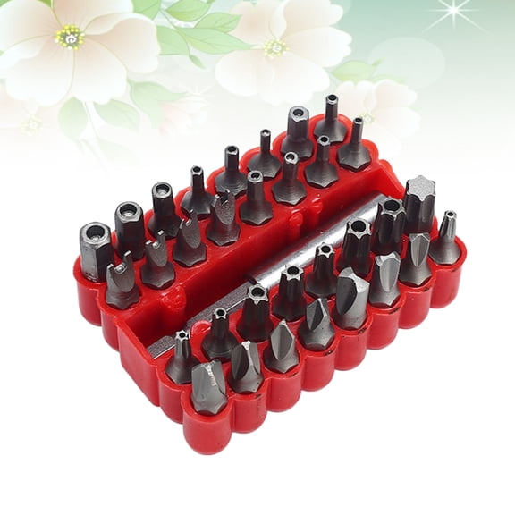 Alasum 33Pcs Socket Set for Repair Use Durable Solid Material with Size Printed Bits Multi Color