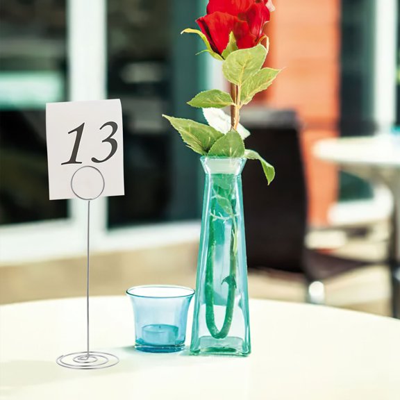 Alasum 36pcs Table Marker Stands Table Menu Holders Carbon Steel Stable Placement Simple Design for Wedding