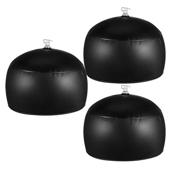 Alasum 3-Pack Inflatable Hat Shaper Support Black Dome Rack Portable Cap Display Stand for Baseball Caps and Hats