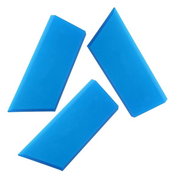 Alasum 3Pcs Car Squeegee for Vinyl Wrap Application Durable Blue Plastic Material