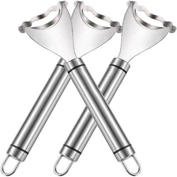 Alasum 3Pcs Compact Stainless Steel Corn Peeler Kit for Home Kitchen Easy Corn on The Cob Removal