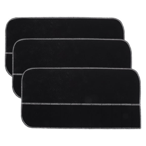 Alasum 3Pcs Farmhouse Utensil Holder Black Kitchen Silverware Sleeve for Easy Cutlery Organization