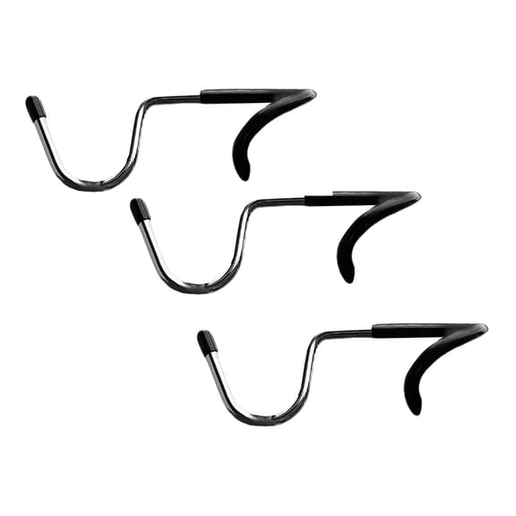 Alasum 3Pcs Spiral Pole Hooks for Camping Steel Hooks with Rubber Sleeve Easy to Install