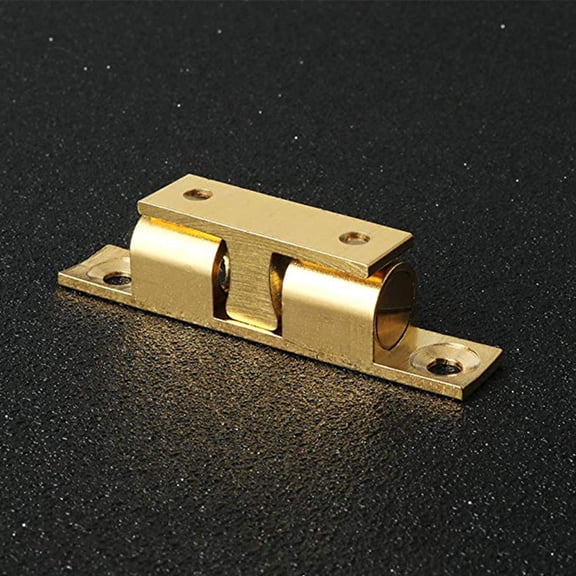 Alasum 3Pcs Tension Latch Solid Brass Roller Catch Adjustable Spring Strength Golden