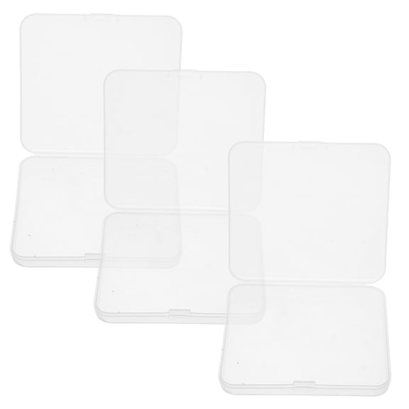 Alasum 3Pcs Transparent Eyelash Storage Boxes with Dual Use Lash Tape Holder for Travel