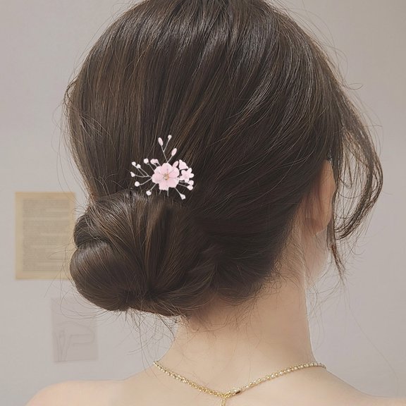 Alasum 3Pcs Vintage Style Wedding Hairpins Bridal Flower Hair Accessories U Shape for Elegant Decoration
