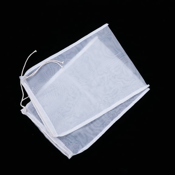 Alasum Reusable White Nylon Mesh Strainer Bag for Juice and Pulp 3Pcs