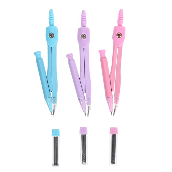 Alasum 3Sets Professional Metal Compass Tool for Drafting and Circle Making with Stylish Design