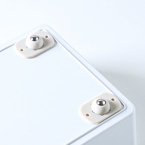 Alasum 4 Pcs Mini Wheels For Appliances White ABS And Stainless Steel For Kitchen Appliances