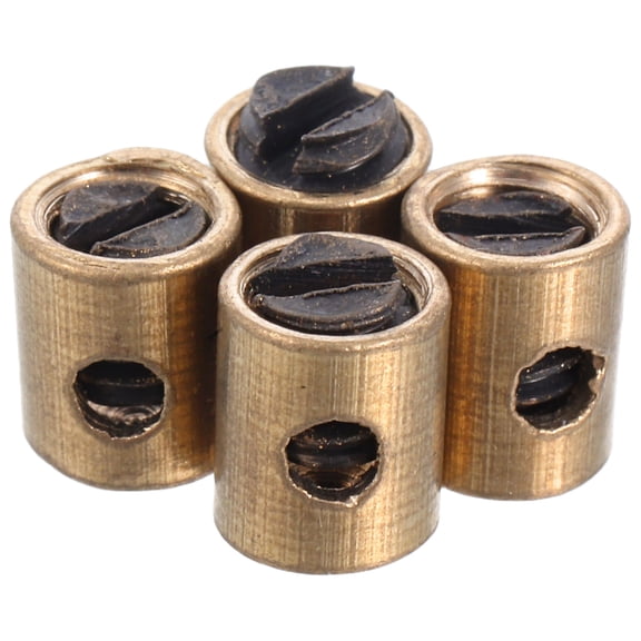 Alasum 4 Pcs Throttle Cable Barrel Stops Metal Golden Smooth Throttle For Motorcycle Enthusiasts