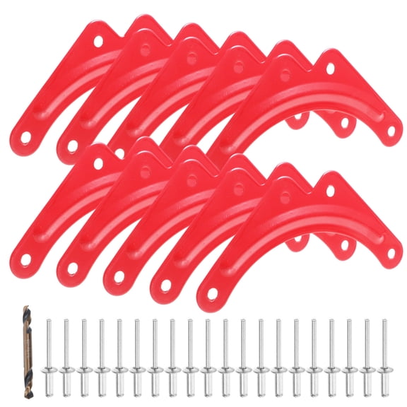Alasum 40 Rivets Extension Ladder Parts Triangular Iron Red Stabilizer For DIY Users