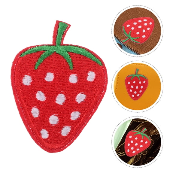 Alasum Red Strawberry Iron on Patches for Creative Projects and Home Decor 40Pcs