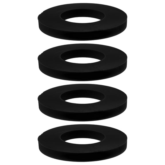 Alasum Rubber Shock Absorption Rings for Car Easy Installation Damping Black 4Pcs