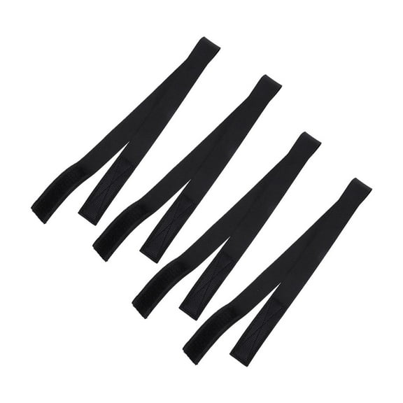 Alasum 4Pcs Black Elastic Wig Bands Adjustable Straps for Comfortable Hairhold