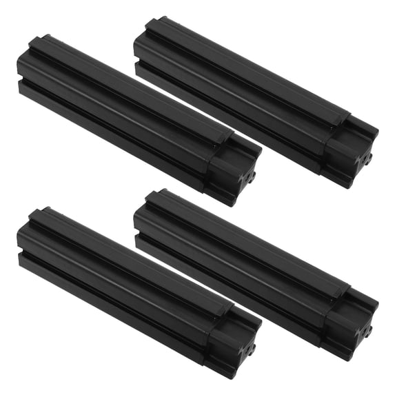 Alasum 4Pcs Black Plastic Planter Box Stand Legs with Weather Resistant Elevated Garden Bed Supports