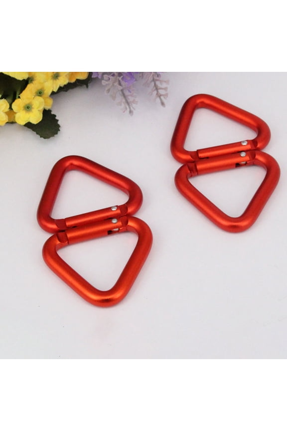 4Pcs Durable Aluminum Carabiner Key Chains for Camping and Outdoor Activities