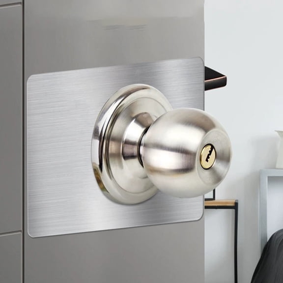 Alasum 4Pcs Deadbolt Cover Plates Stainless Steel Door Strike Plate for Home Lock Strengthening
