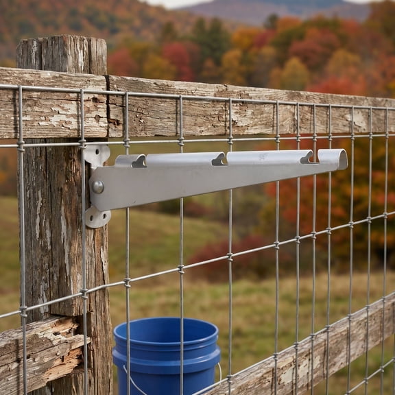Alasum 4Pcs Fence Post Extension Bracket Galvanized Steel for Privacy Fence and Animal Barrier
