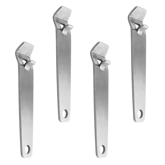 Alasum 4Pcs Hand Held Bottle Opener Stainless Steel Portable Lifter for Home Bar Party Supplies