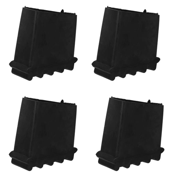 Alasum 4Pcs Ladder Feet Replacement Pads Black Rubber Anti Skid Feet for Folding and Extension Ladders