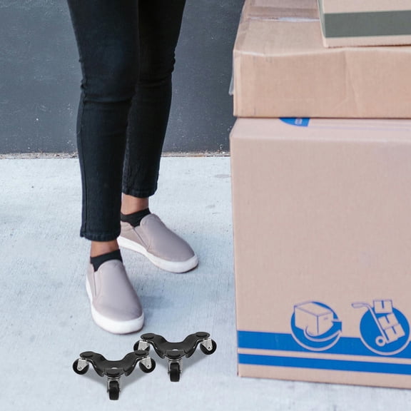 Alasum 4Pcs Moving Roller Dolly for Heavy Duty Furniture Moving with Swivel Casters and Strong Design