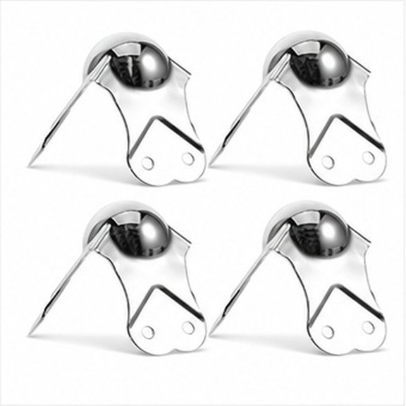 Alasum Stage Lighting Corner Protectors, Plated Silver Iron, Durable and Decorative for Home Use, 4Pcs