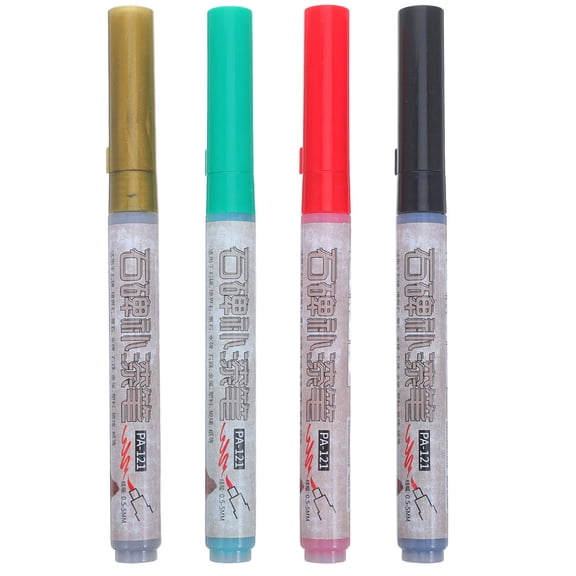 YOSADIER 4Pcs Durable Waterproof Paint Pen for Granite Marble Gravestone Lettering Repair