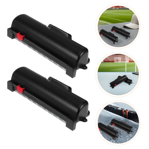 Alasum 4Pcs Table Hockey Score Box Plastic Scorekeepers for Table Game Accessories with Sleek Black Style