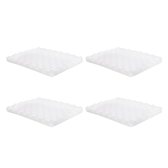 Alasum Sponge Mat White Soft for Baking and Fondant Cake Shaping 4Pcs