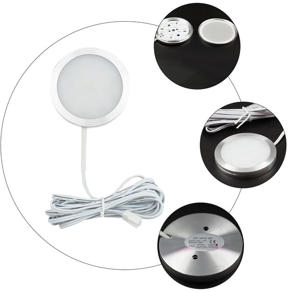 Alasum White LED Down Lights for Home Use, Durable Aluminum Closet and Stair Decor, 4Pcs