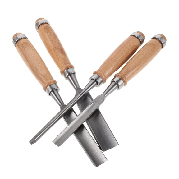 Alasum 4Pcs Woodworking Chisel Set with Precision Sharpened Edge for Wood Sculpting