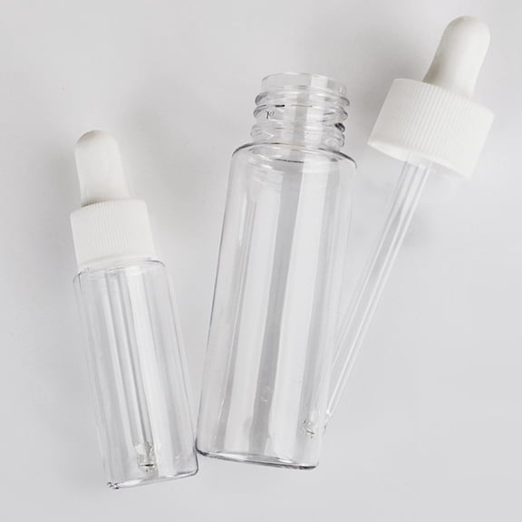 Alasum 4pcs Clear Dropper Bottle for Cosmetics Transfer and Essential Oils