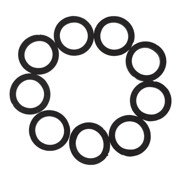 Alasum 50Pcs Black Rubber Weightlifting Spinlock Collars Washers for Dumbbells Barbell Strength Training