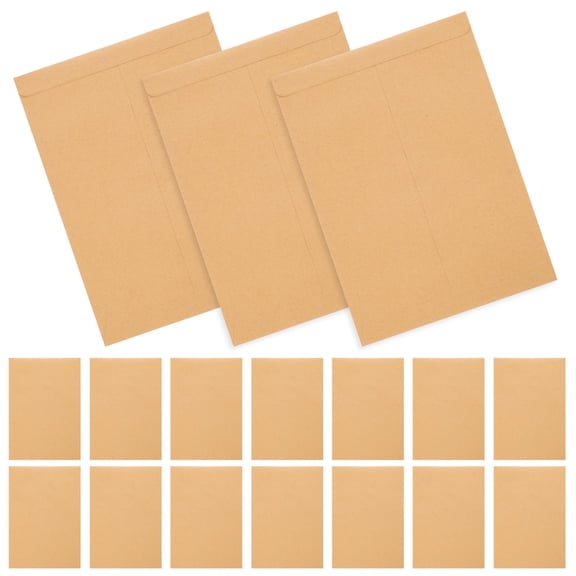 Alasum kraft paper envelopes C5 100g Light Yellow 22.9x16.2cm Self-Sealing Mailers 50 Count