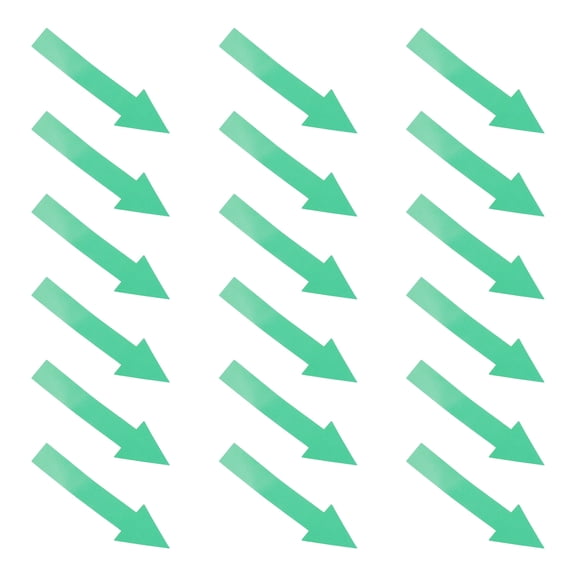 Alasum 50pcs Marking Sticker Arrow Stickers Green Adhesive Indication Daily Use