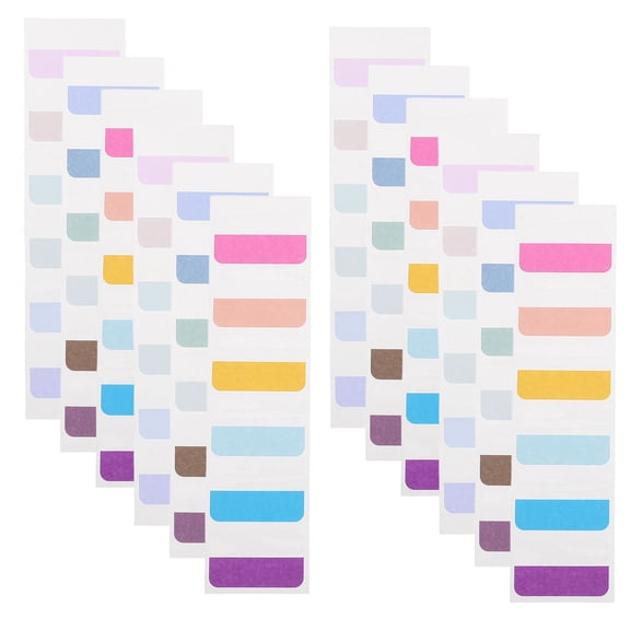 Alasum 540Pcs Writable Colored Book Index Tabs for Easy Organization and Color Coding