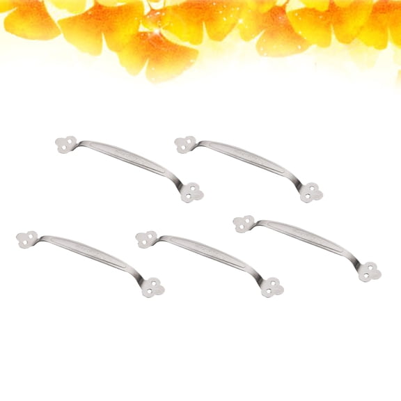Alasum 5Pcs Durable Silver Safety Grab Bar Stainless Steel Toilet Armrest Support for Bathroom