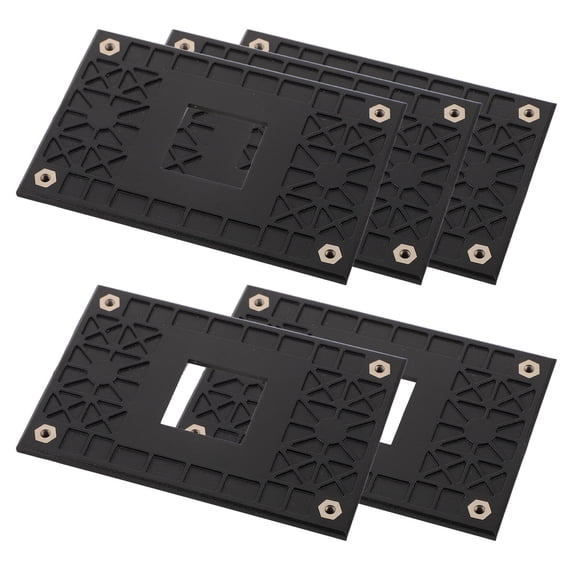Alasum 5Pcs Insulated Plastic CPU Fan Cooling Mounting Plates Compatible with Am4 for Pc Cooling Support