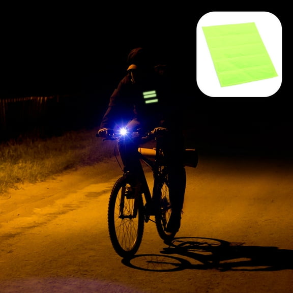 Alasum 5Pcs Reflective Stickers for Backpacks Students Fluorescent Yellow 11.50X2.50X0.10in