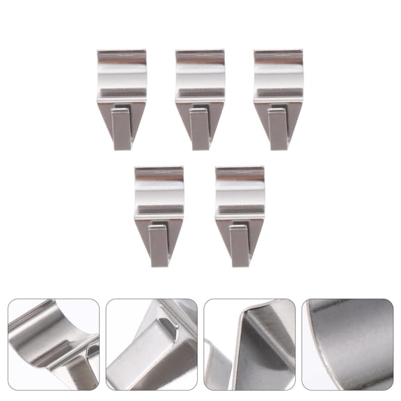 Alasum 5Pcs Stainless Steel S Shaped Hooks Low Profile Hidden Wallboard Hooks for Home