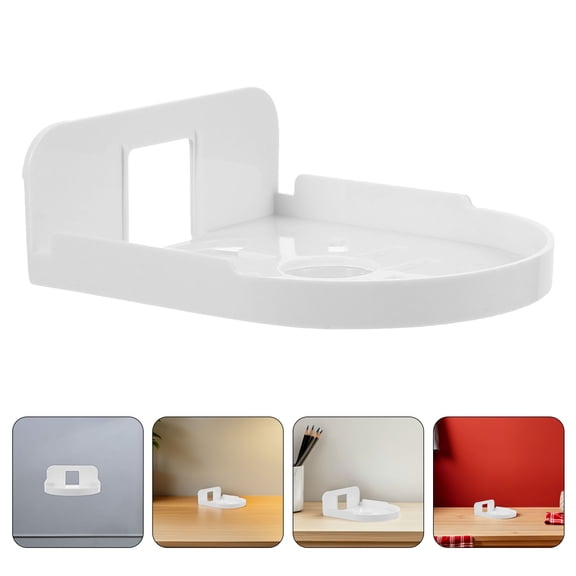 Alasum 5Pcs White Small Floating Shelf for Home Security Camera and Speaker Wall Mount