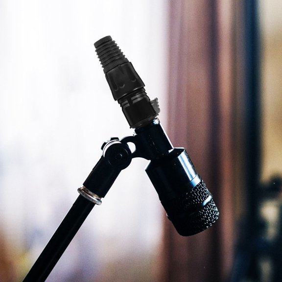 Alasum 6Pcs 3 Pin Male Xlr Connector Black Microphone Cable Connector with Copper Contacts for Audio